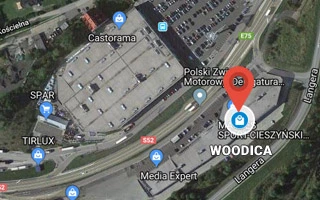 Sklepy Woodica - mapa Google