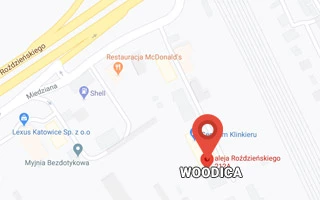 Sklepy Woodica - mapa Google