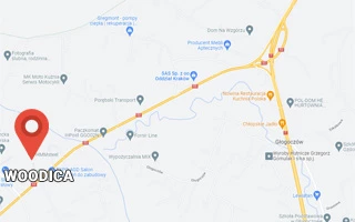 Sklepy Woodica - mapa Google