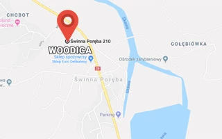 Sklepy Woodica - mapa Google