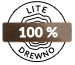 100% lite drewno