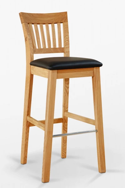 Krzesło dębowe barowe C