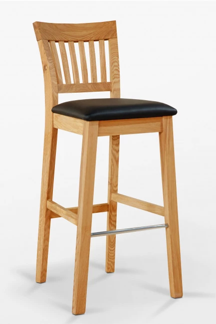 Krzesło dębowe barowe C