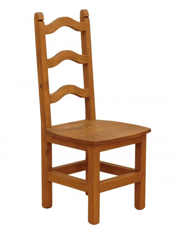 Krzesło drewniane rustykalne Hacienda 01 H1 Fala