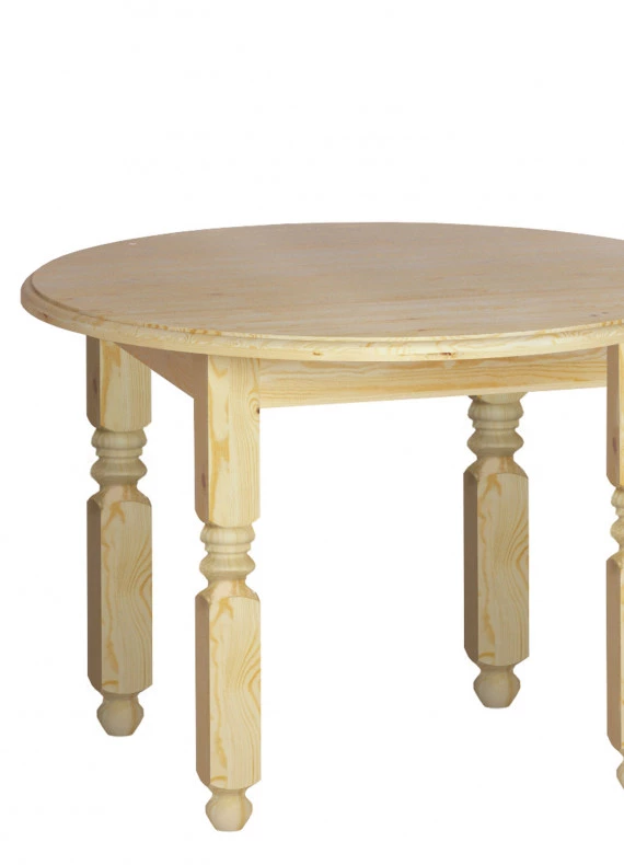 Stół okrągły Beskidzka nogi proste lub toczone
