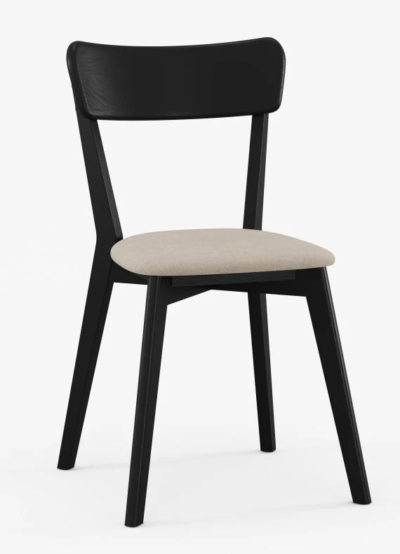 Krzesło dębowe tapicerowane 01 black-edition