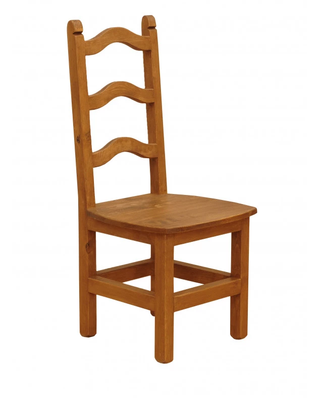 Krzesło drewniane rustykalne Hacienda 01 H1 Fala
