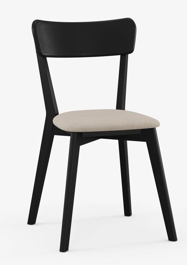 Krzesło dębowe tapicerowane 01 black-edition