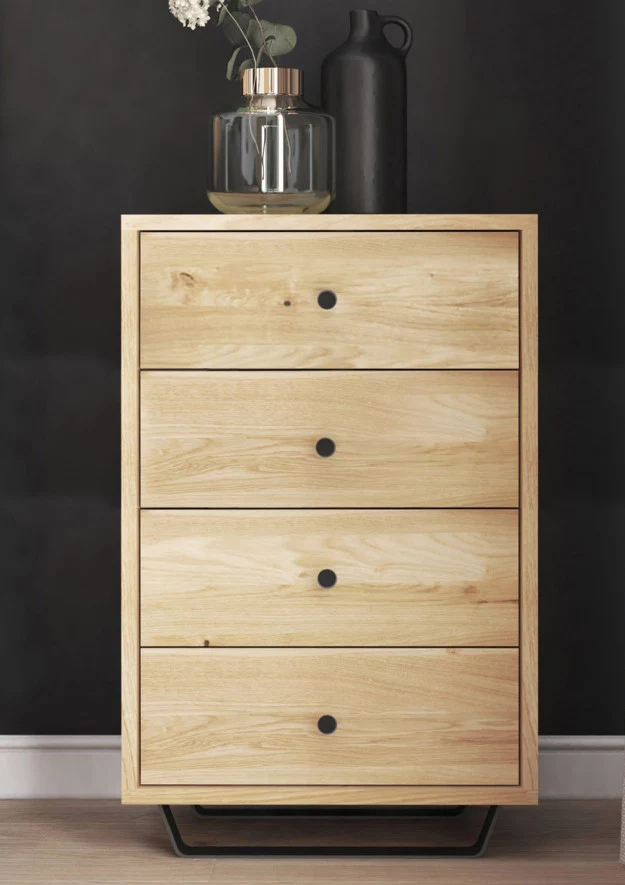 Komoda dębowa Steel 02 4s
