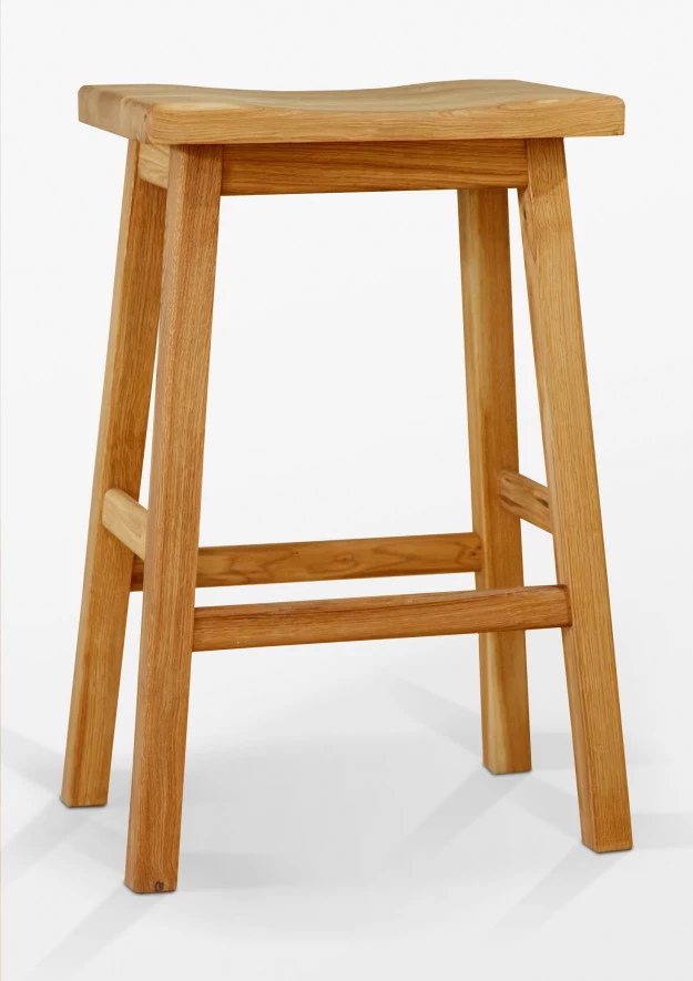 Taboret dębowy barowy TW