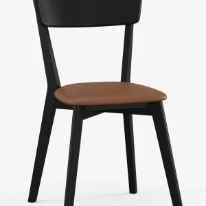 Krzesło dębowe 01 Ekoskóra Black Edition