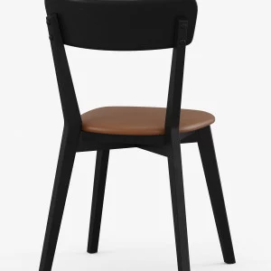Krzesło dębowe 01 Ekoskóra Black Edition