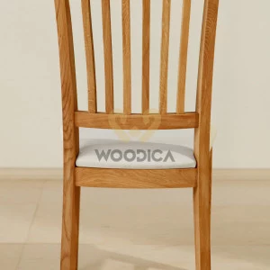 Krzesło dębowe 02 Ekoskóra czarna/biała