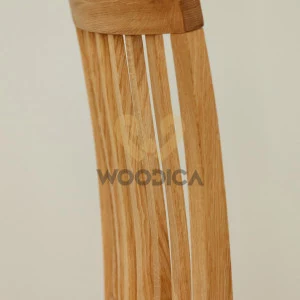 Krzesło dębowe 02 Ekoskóra czarna/biała