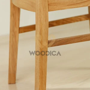 Krzesło dębowe 02 Ekoskóra czarna/biała