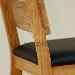 Krzesło dębowe 03 Ekoskóra