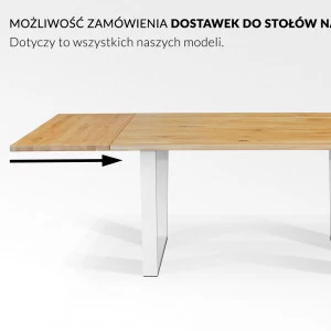 Stół dębowy na pojedynczej nodze Capri