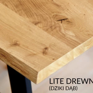 Stół dębowy okrągły 04 rozsuwany metalowe prowadnice