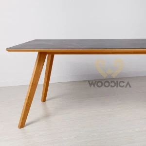 Stół dębowy 21 / powierzchnia ultrakompaktowa DEKTON