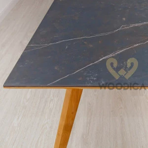 Stół dębowy 21 / powierzchnia ultrakompaktowa DEKTON