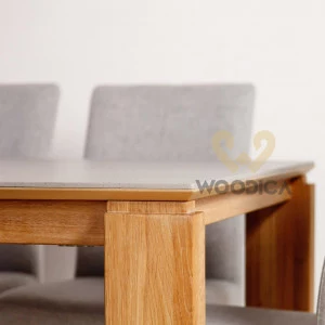 Stół dębowy 20 rozsuwany / powierzchnia ultrakompaktowa DEKTON