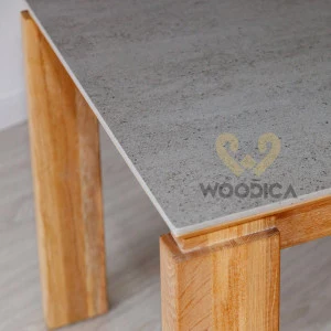 Stół dębowy 20 rozsuwany / powierzchnia ultrakompaktowa DEKTON