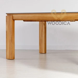 Stół dębowy 22 rozsuwany / powierzchnia ultrakompaktowa DEKTON