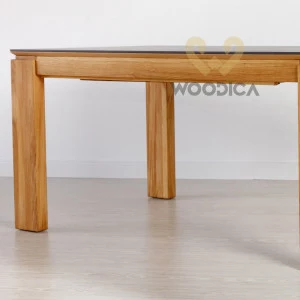 Stół dębowy 22 rozsuwany / powierzchnia ultrakompaktowa DEKTON