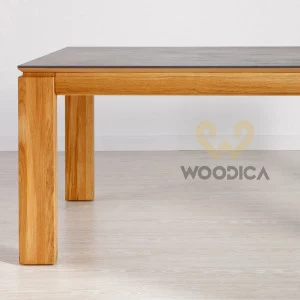 Stół dębowy 22 rozsuwany / powierzchnia ultrakompaktowa DEKTON