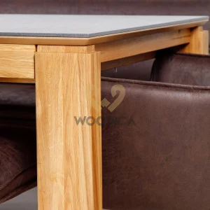 Stół dębowy 22 rozsuwany / powierzchnia ultrakompaktowa DEKTON