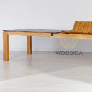 Stół dębowy 22 rozsuwany / powierzchnia ultrakompaktowa DEKTON