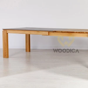 Stół dębowy 22 rozsuwany / powierzchnia ultrakompaktowa DEKTON