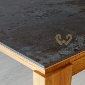 Stół dębowy 22 rozsuwany / powierzchnia ultrakompaktowa DEKTON