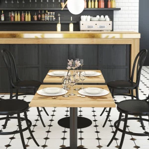Stolik dębowy do kawiarni kwadratowy (kawowy/barowy/restauracyjny)