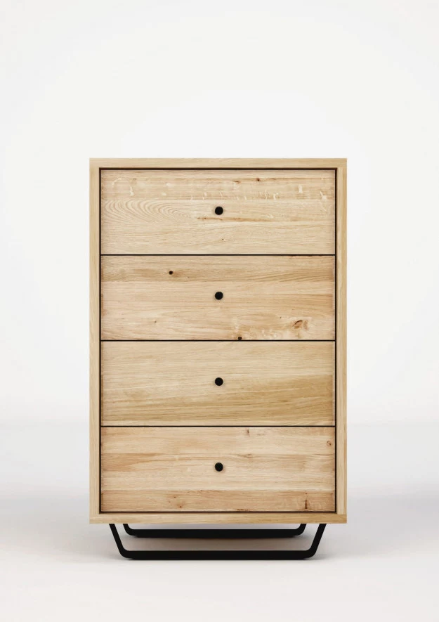 Komoda dębowa Steel 02 4s