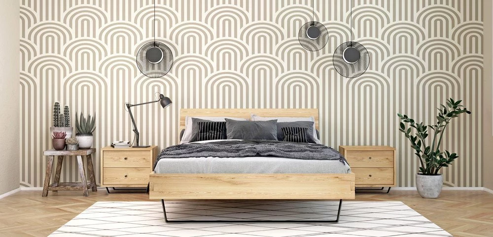 Łóżko dębowe Steel