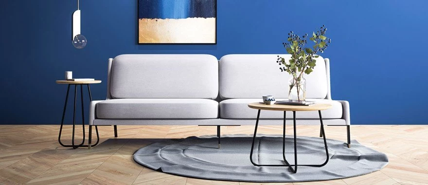 Stoliki kawowe okrągłe na metalowych nogach